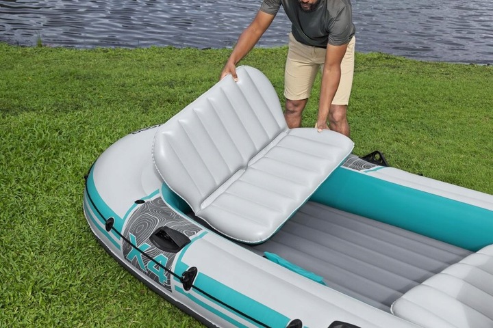 Ponton Elite 4 os. Bestway Pompka + Wiosła 65158 MODEL 2025