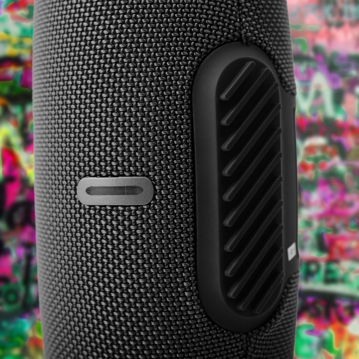 GŁOŚNIK PRZENOŚNY BLUETOOTH + LED BEZPRZEWODOWY CZARNY WODOODPORNY SOLIDNY