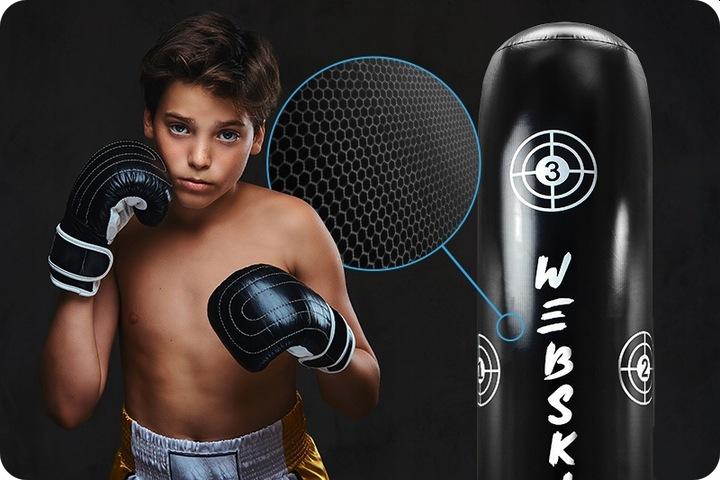 Worek Treningowy Bokserski Stojący 165cm dla Dzieci Młodzieży Boks Karate