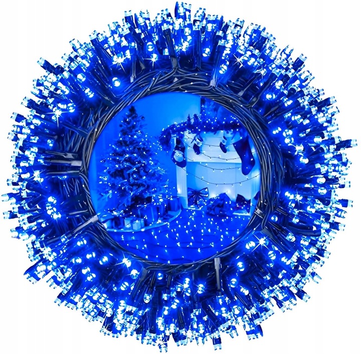 Lampki Choinkowe 1000 LED Oświetlenie Świąteczne ZEW / WEW