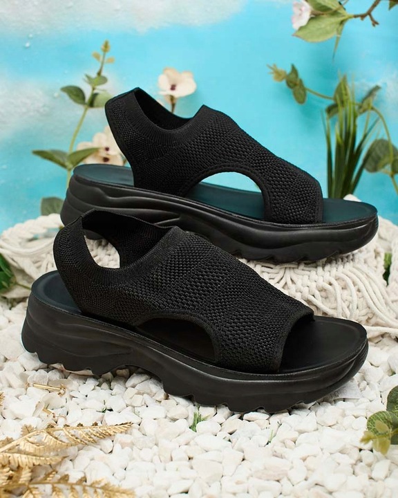 CZARNE SANDAŁKI DAMSKIE VISS 38