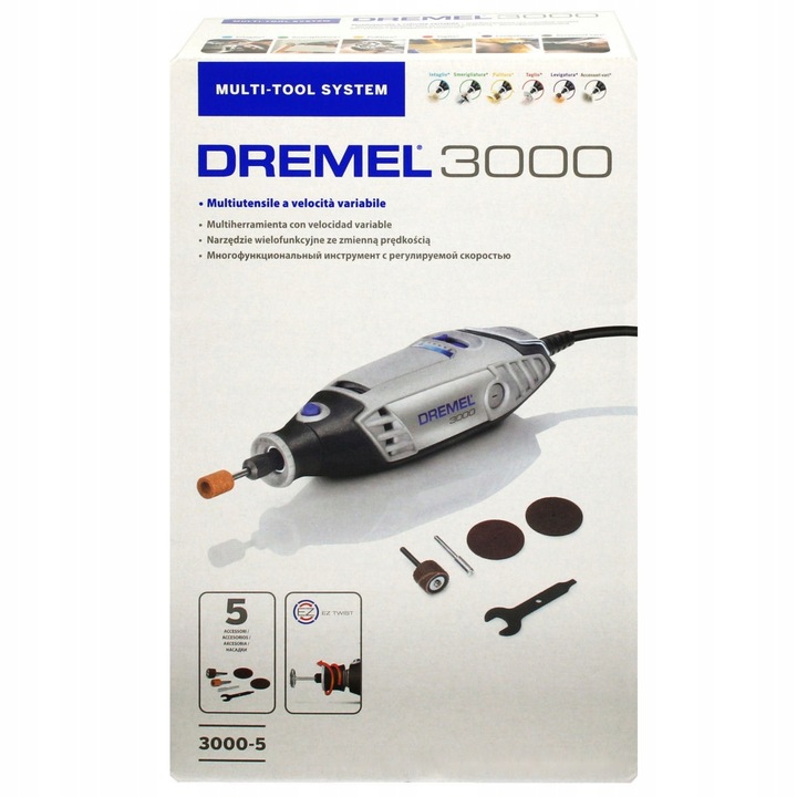 DREMEL 3000 + 5 akcesoriów