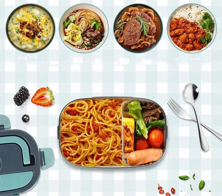 TERMOS OBIADOWY LUNCH BOX POJEMNIK NA ŻYWNOŚĆ ELEKTRYCZNY 1,5L LUNCHBOX MIS