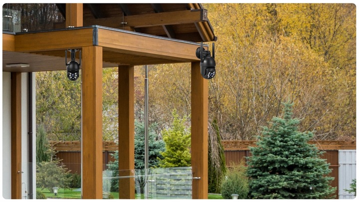 Kamera IP WiFi SMART Zewnętrzna Obrotowa ALARM 8MPX Detekcja Ruchu 4X ZOOM