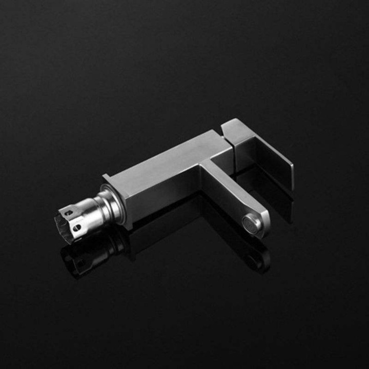 BATERIA ŁAZIENKOWA STOJĄCA UMYWALKOWA KRAN DO UMYWALKI ZLEWU CHROMOWA NISKA