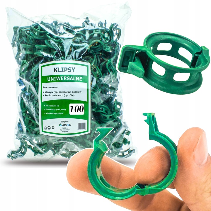 NATURALNY NAWÓZ DO POMIDORÓW I ZIÓŁ Z SZNUREK 250m Z 100x KLIPS ZAPINKA