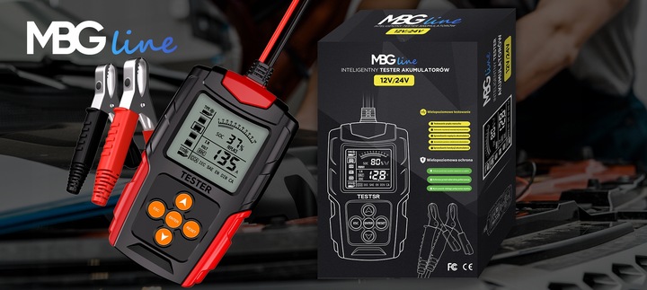 Cyfrowy Tester Akumulatora Miernik do Baterii Akumulatorów 12V 24V LCD