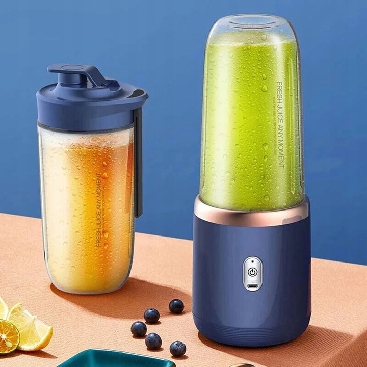 MINI MIKSER USB O POJEMNOŚCI 400 ML Z 6 OSTRZAMI, DO SMOOTHIE, NA PODRÓŻY