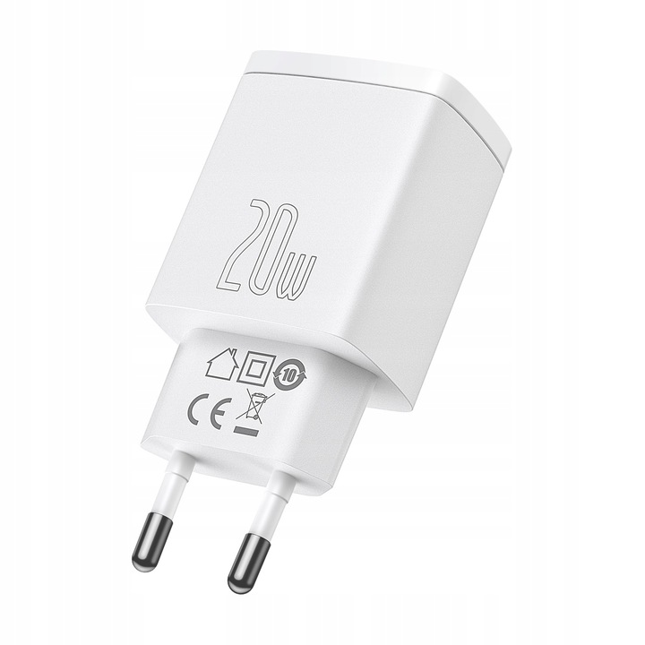 BASEUS SZYBKA ŁADOWARKA DO TELEFONU ZASILACZ 2x USB-C USB 20W PD QC 3.0