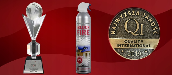 SPRAY GAŚNICZY DO DOMU iBlockFIRE Home Edition BIO SKUTECZNA DLA: A B C F E