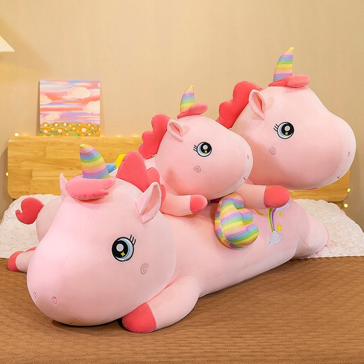 DŁUGI jednorożec MASKOTKA PLUSZAK 110cm