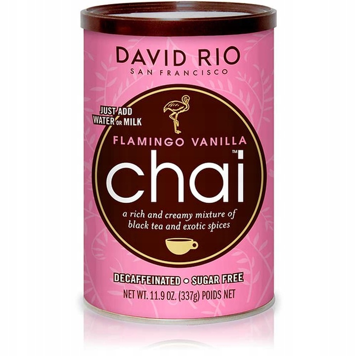 Herbata Chai instant w proszku napój David Rio | Flamingo Vanilla 337g