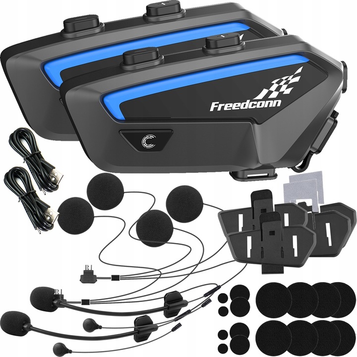 INTERKOM BLUETOOTH FX KONFERENCJA 10 OSÓB DO 2000m mówi po POLSKU