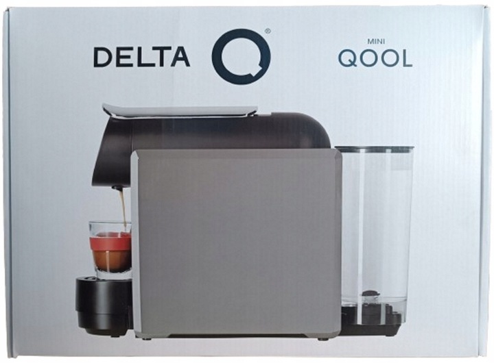 EKSPRES KAPSUŁKOWY DELTA Q MINI QOOL 19 BAR SREBRNY/SZARY