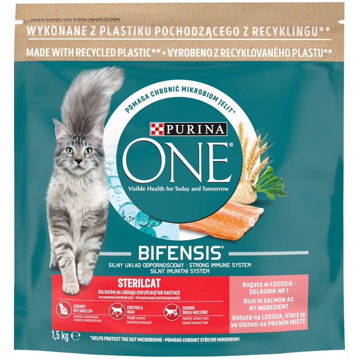 Purina ONE Sterilcat Bifensis łosoś karma 1,5kg