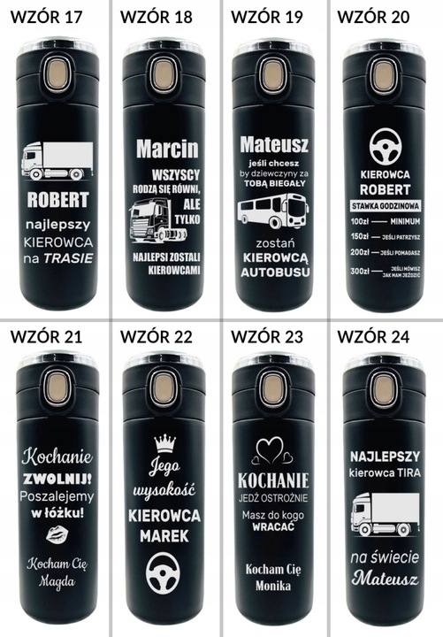 KUBEK TERMICZNY Z GRAWEREM TERMOS DO KAWY 420ml prezent męża żony taty niej