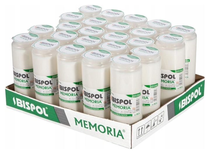 BISPOL Wkłady do zniczy olejowe WO4 84H 24szt.