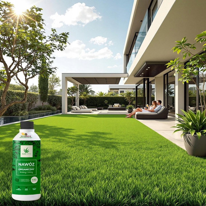 Naturalny nawóz organiczny 1 l użyźnia glebę wiosenny do trawy i krzewów