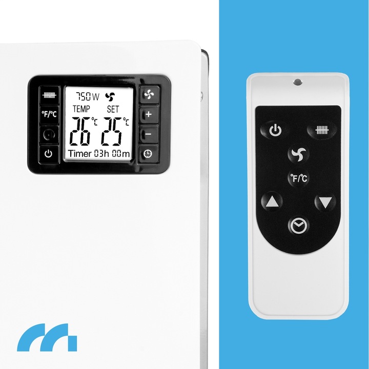 GRZEJNIK ELEKTRYCZNY KONWEKTOROWY TIMER TERMOSTAT PILOT MOCNY 2000W TURBO