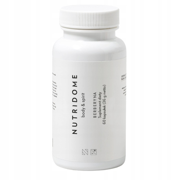 BERBERYNA HCL tabletki obniżające cholesterol CUKIER i ciśnienie 60 kaps