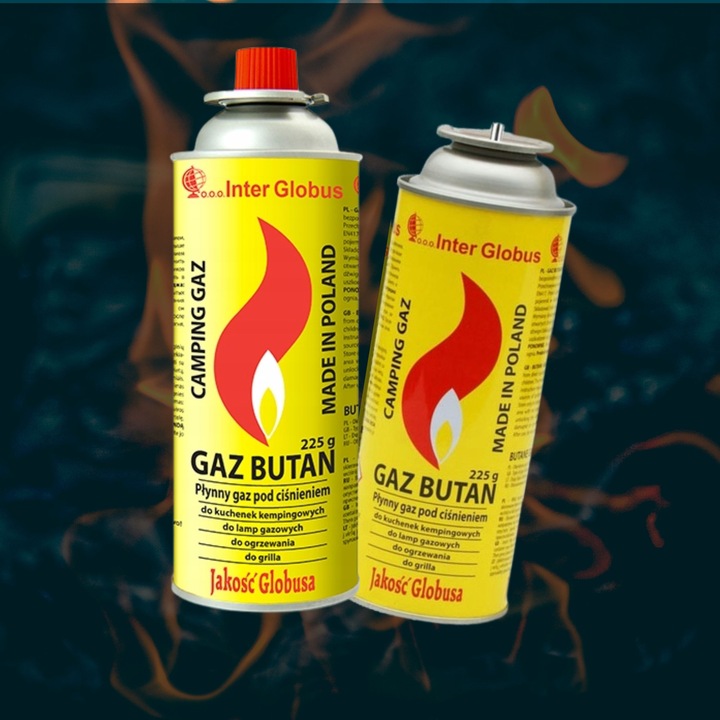 Kuchenka turystyczna palnik przenośna polowa 4x kartusz gazowy Interglobus