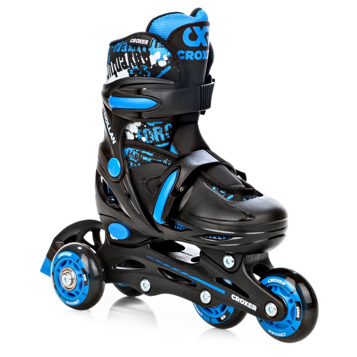 Rolki Wrotki Łyżwy Regulowane 4w1 Croxer Nollan 26-29 Kółko LED