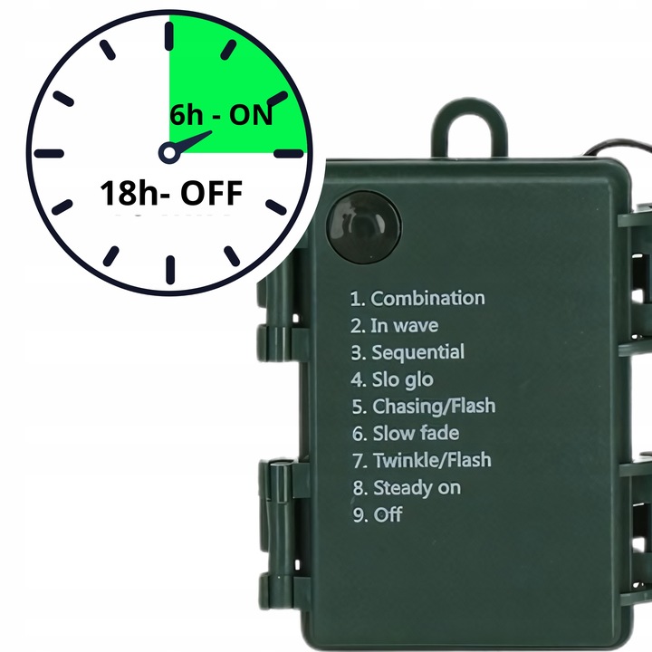 Lampki NA BATERIE świąteczne choinkowe 200 LED 4m ciepłe oświetlenie ZEW.