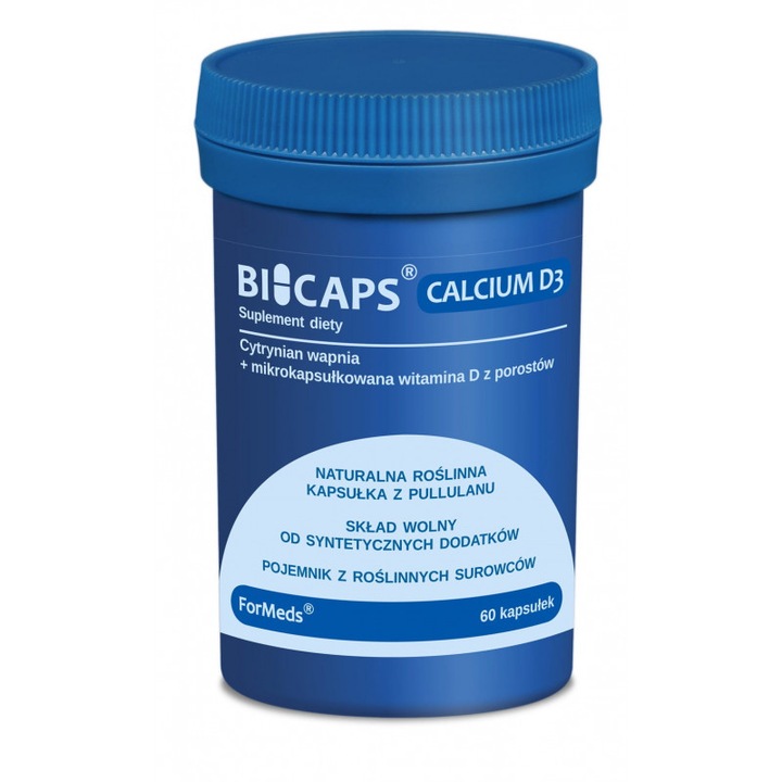 Bicaps Calcium D3 wapno FORMEDS 60 kapsułek
