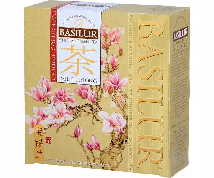Basilur MILK OOLONG herbata zielona MLECZNA ekspresowa CHIŃSKA - 100x1,5 g