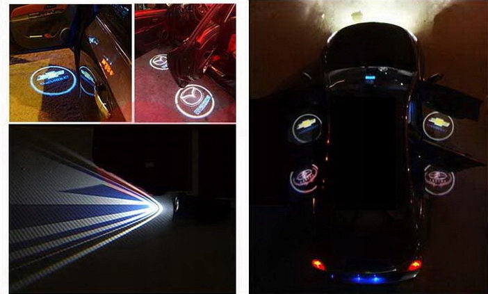 ŚWIATŁA LED POWITALNE LOGO VW BEZPRZEWODOWE LASER
