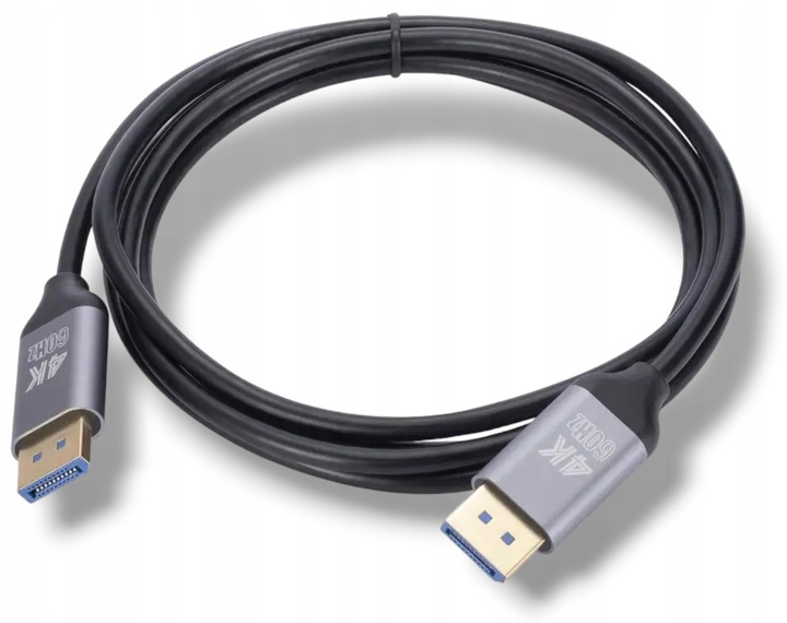 KABEL DISPLAYPORT DISPLAY PORT DP - DP 4K UHD 3840x2160@60Hz 10.8Gbps 1,8M