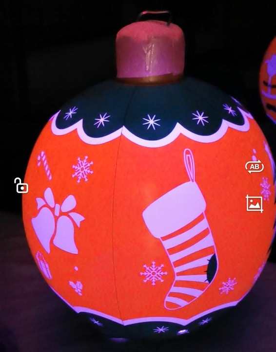 ŚWIECĄCA DMUCHANA BOMBKA do DOMU OGRODU 60cm 16xPROGRAM ŚWIĘTA PREZENT