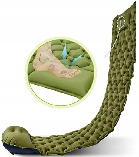 MATA KARIMATA 3D MATERAC SAMOPOMPUJĄCY POMPKA PODUSZKA + GRATIS 198x60x8cm