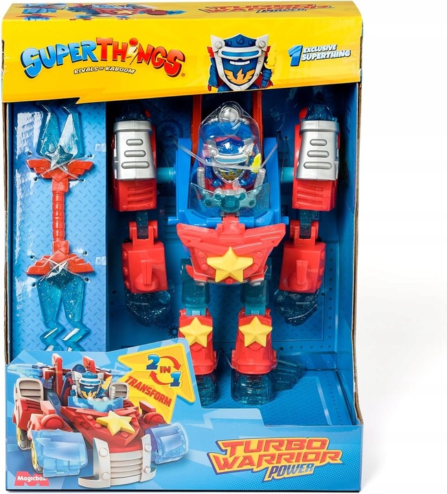 SUPERTHINGS Super Things Zings Turbo Warrior Power Robot Auto Transformer