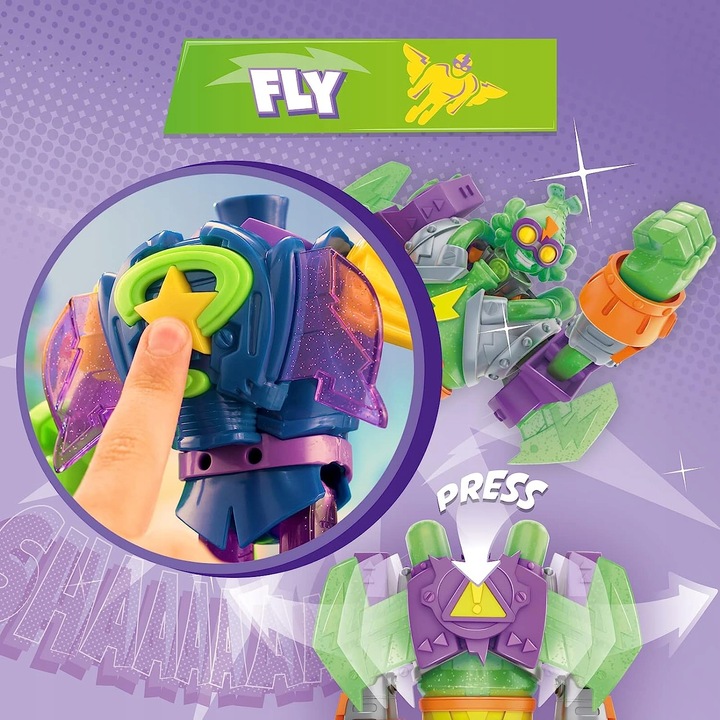 SUPERTHINGS S Playset Superbot Mega-K Super Zings Things robot 3w1 figurka