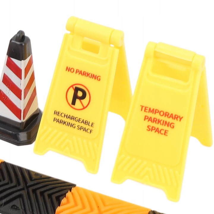 WSPINACZKA SAMOCHÓD NASTRÓJ KAWAŁEK PROGI ZWALNIAJĄCE ROŻKI ZNAKI OSTRZEGAW