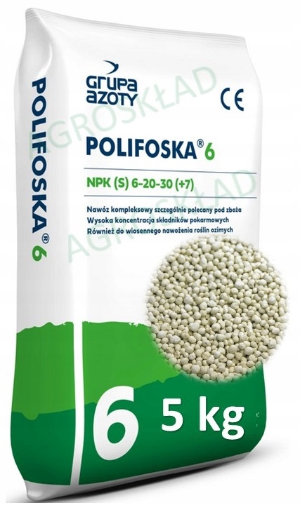 Polifoska 6, opakowanie 5KG, nawóz, nawoz Polifoska 6 5 kg