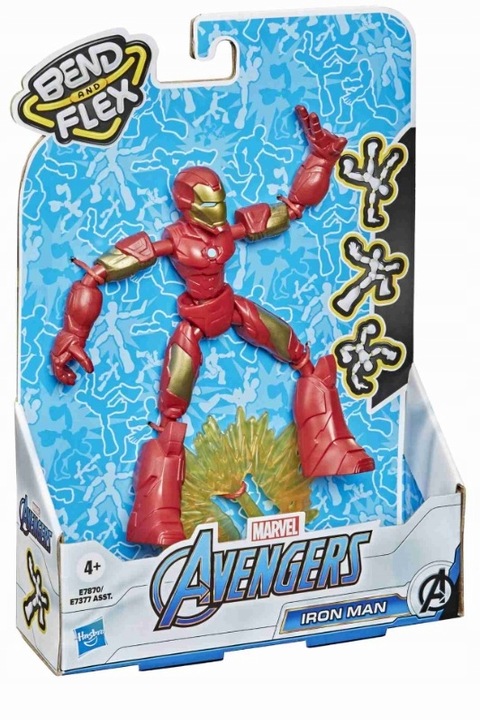 FIGURKA LALKA HASBRO AVENGERS IRON MAN MARVEL BEND AND FLEX