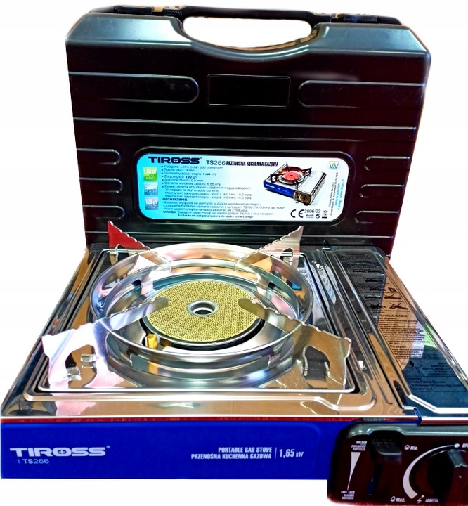 Kuchenka turystyczna gazowa Tiross TS-266 + 4 gazy