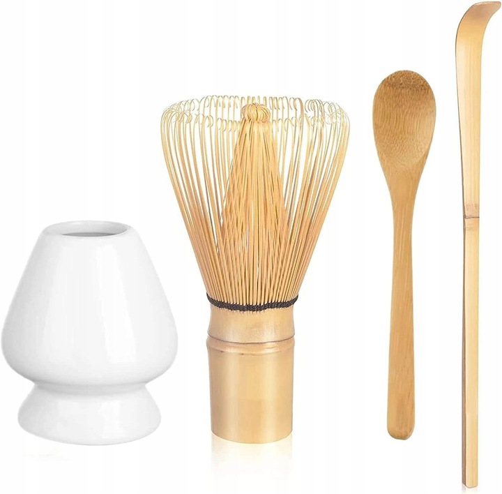 ZESTAW DO HERBATY MATCHA, ZESTAW MIOTEŁ MATCHA, Z TRZEPACZKĄ DO MATCHY