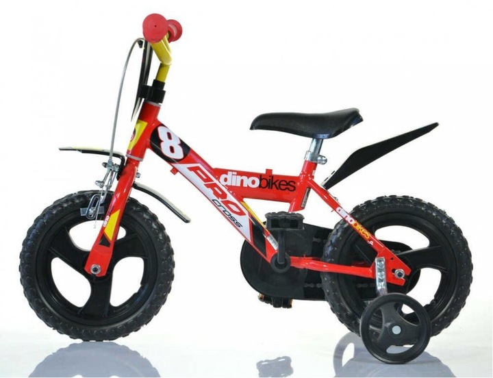 Rower dziecięcy Dino 123GLN czerwony 12"