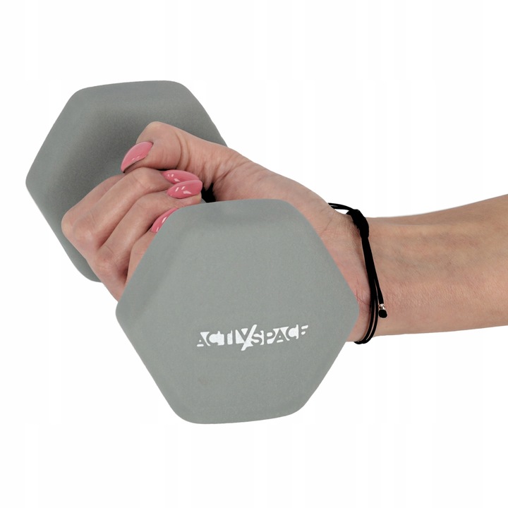 HANTLE CIĘŻARKI DO ĆWICZEŃ HANTELKI ŻELIWNE ANTYPOŚLIZGOWE ZESTAW 2x3 KG