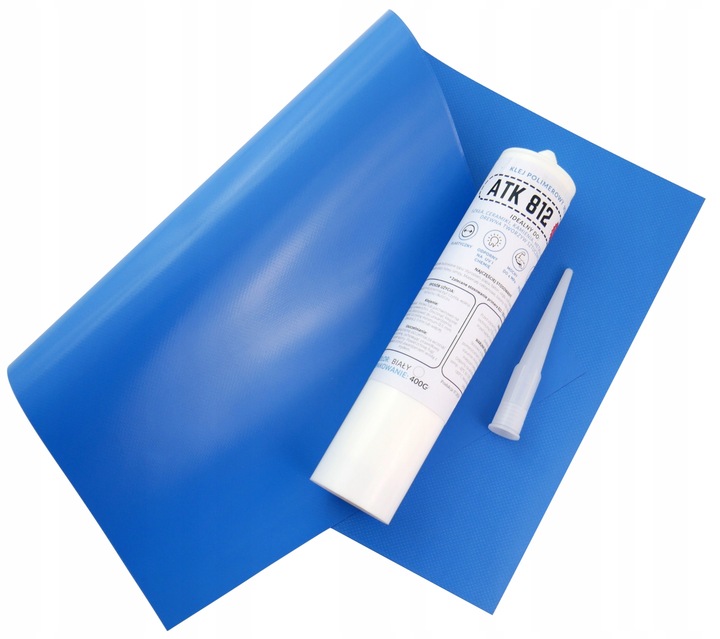 Łatka PVC do materacy Łata basenowa 27x50cm Mocny klej Odłuszczacz 100ml