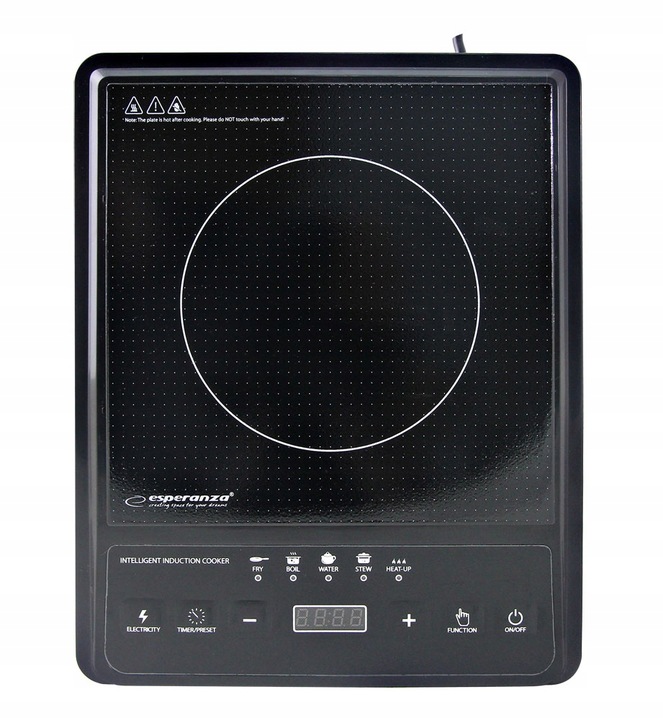 PŁYTA INDUKCYJNA KUCHENKA ELEKTRYCZNA 2000W TIMER 80°C~270°C 5 programów