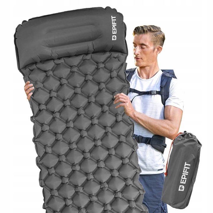 ULTRALEKKI Materac Samopompujący do spania jednoosobowy Karimata Dmuchana