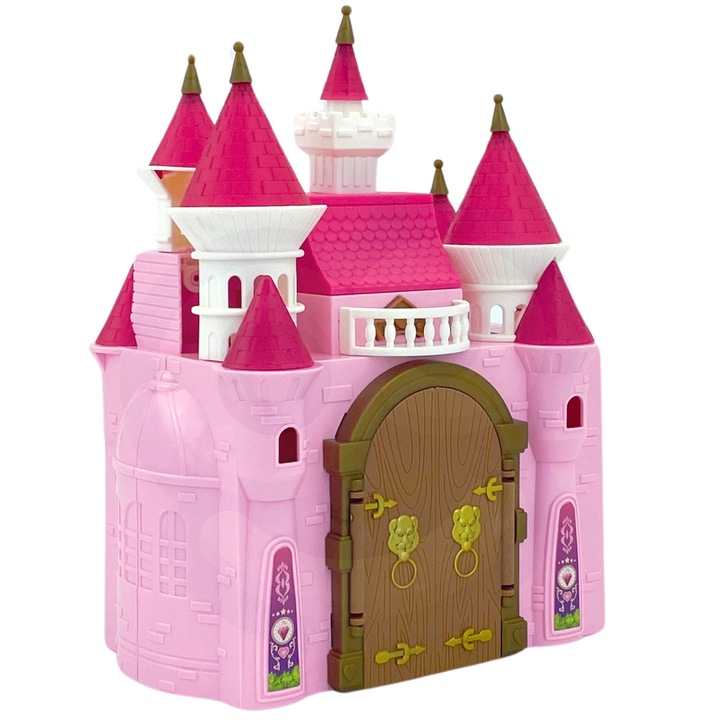 PRZENOŚNY DOMEK DLA LALEK PAŁAC ZAMEK DUŻY AKCESORIA KSIĘŻNICZKA WOOPIE