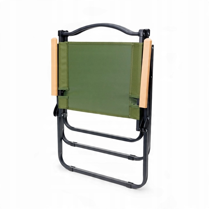 KRZESŁO SKŁADANE OGRODOWE KRZESEŁKO TURYSTYCZNE KEMPINGOWE Z OPARCIEM