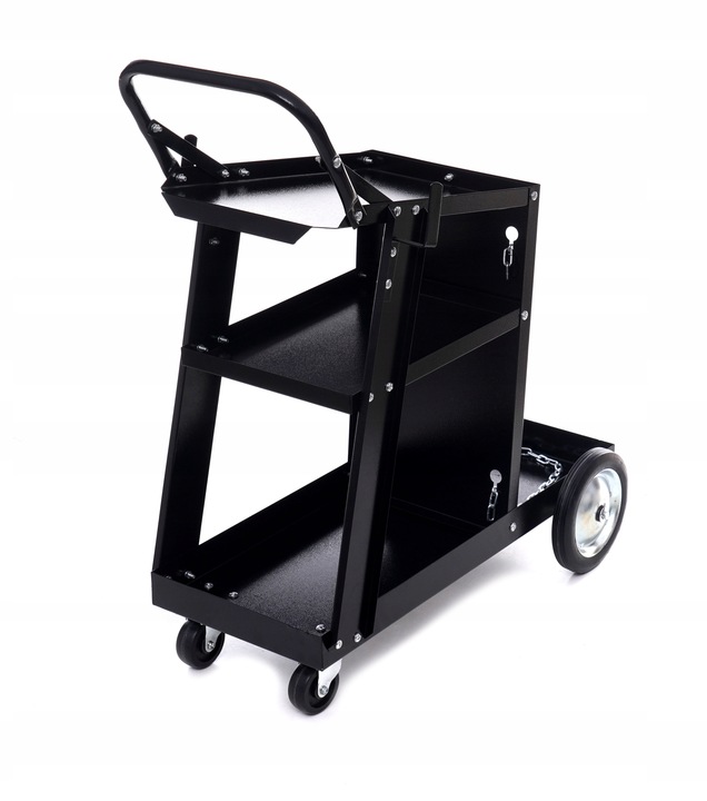 WÓZEK. SPAWALNICZY. DO SPAWAREK z półką na butle METALOWE KÓŁKA POD MIGOMAT