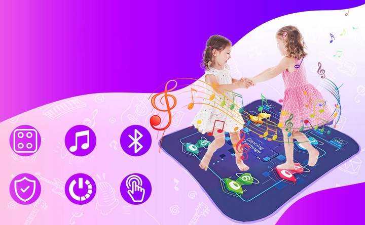 MATA DO TAŃCZENIA MUZYCZNA TANECZNA DLA DZIECI GRA INTERAKTYWNA TAŃCA ZABAW