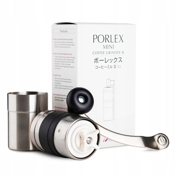 Oryginalny JAPAN Młynek do kawy Porlex MINI II v2 japoński do aeropress